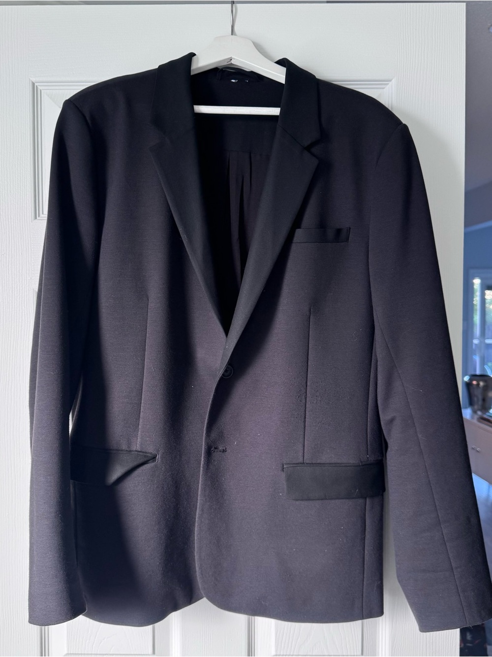 KIT & ACE Men's Black Single-Breasted Blazer
